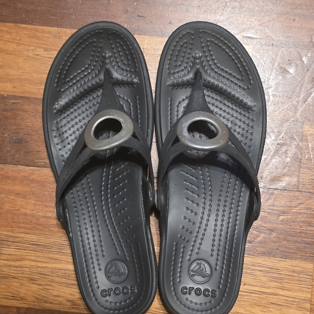 Black Crocs Sandals